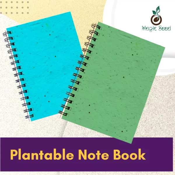 Plantable seedpaper notebook